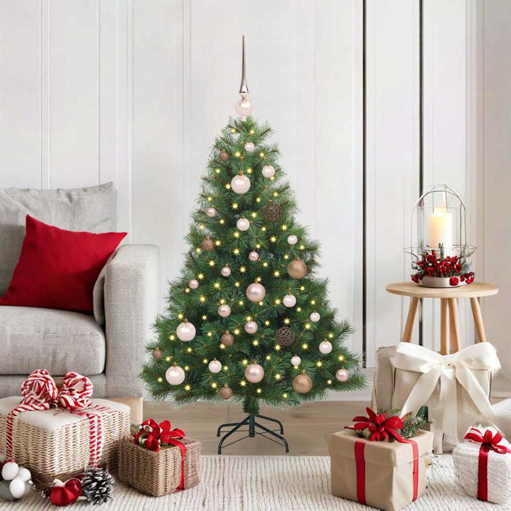 Sapin de Noël artificiel avec 150 LED Vert 120 cm PE et PVC - XIOS