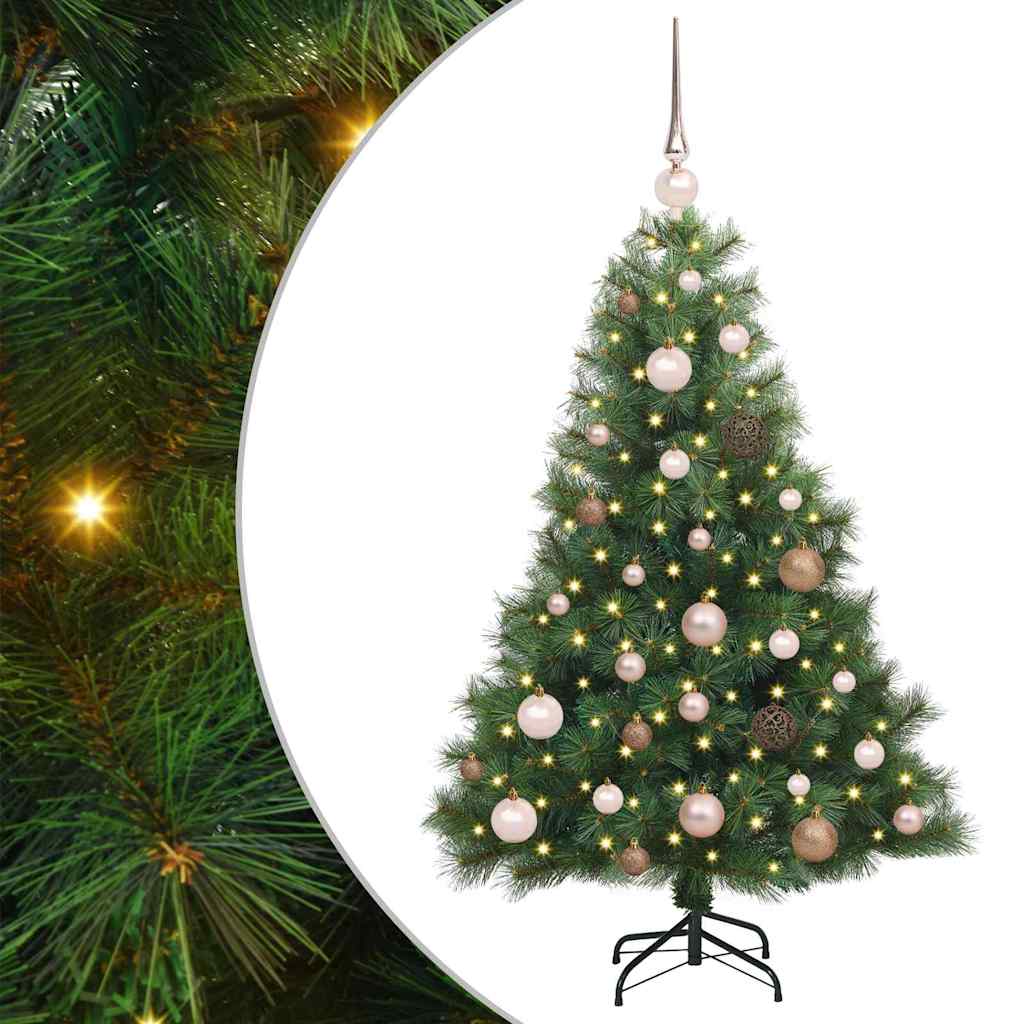 Sapin de Noël artificiel avec 150 LED Vert 120 cm PE et PVC - XIOS