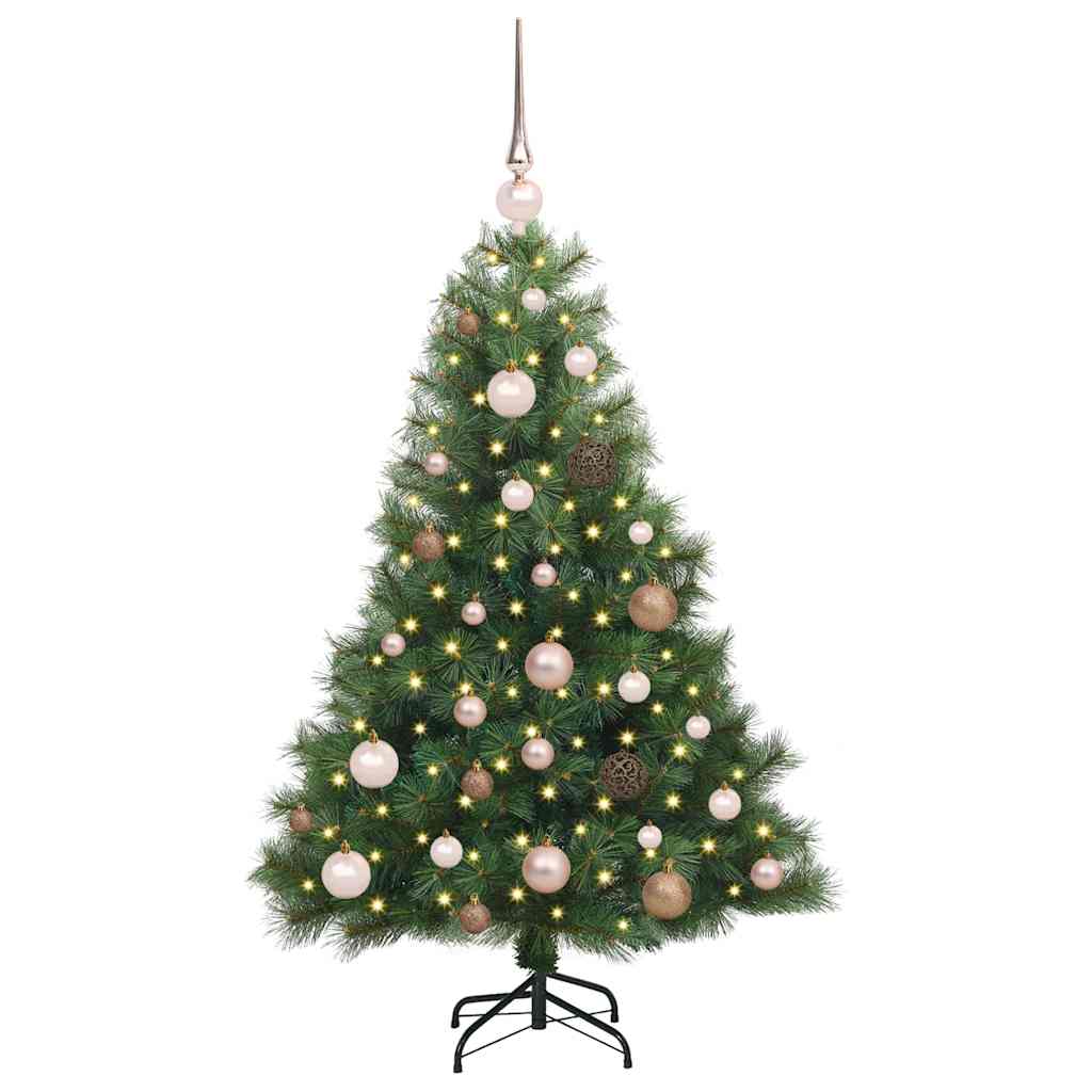 Sapin de Noël artificiel avec 150 LED Vert 120 cm PE et PVC - XIOS