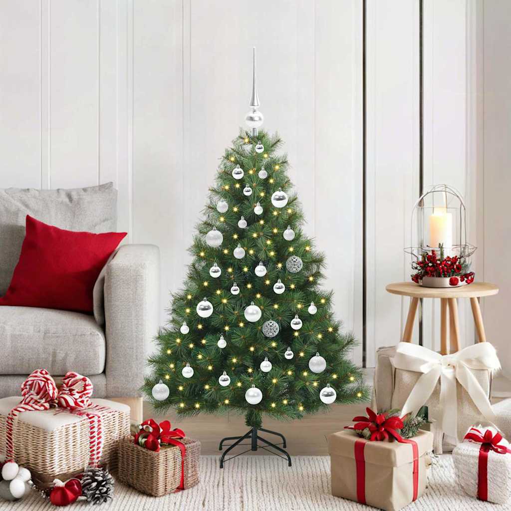 Sapin de Noël artificiel avec 150 LED Vert 120 cm PE et PVC - XIOS