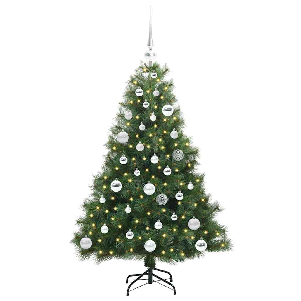 Sapin de Noël artificiel avec 150 LED Vert 120 cm PE et PVC - XIOS