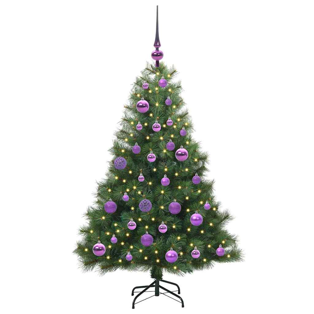 Sapin de Noël artificiel avec 150 LED Vert 120 cm PE et PVC - XIOS