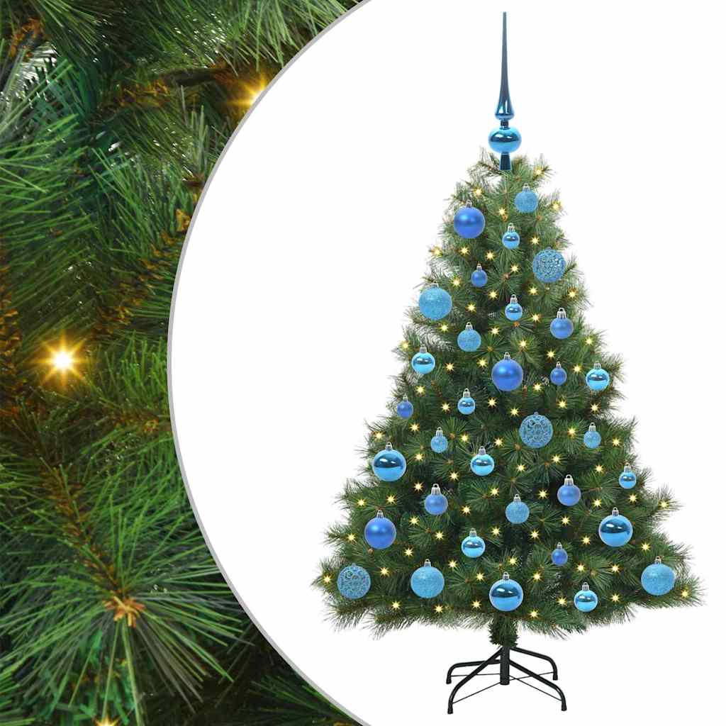 Sapin de Noël artificiel avec 150 LED Vert 120 cm PE et PVC - XIOS