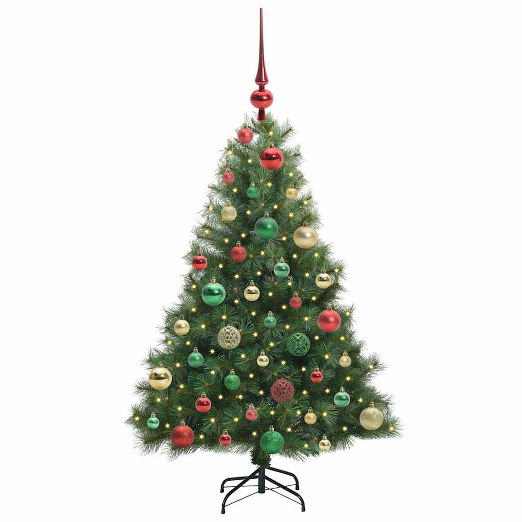 Sapin de Noël artificiel avec 150 LED Vert 120 cm PE et PVC - XIOS