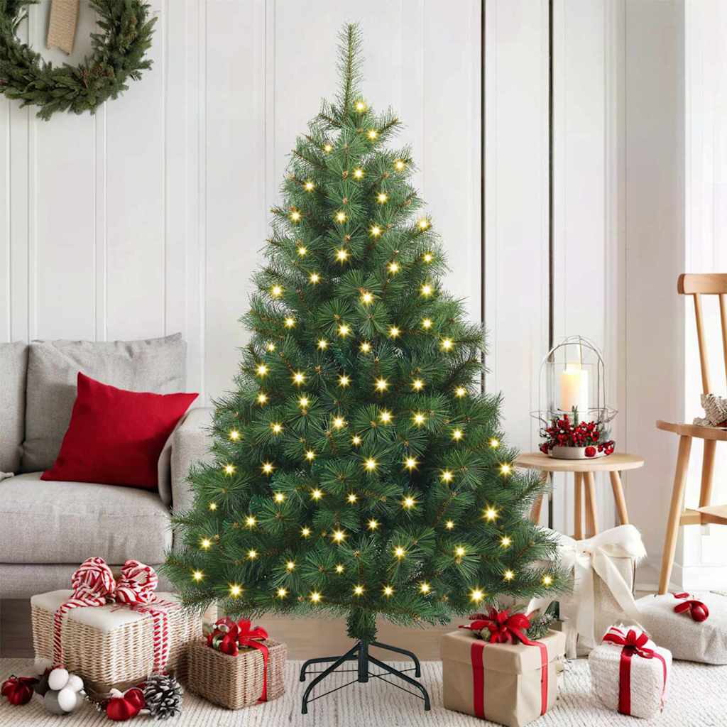 Sapin de Noël artificiel avec 150 LED Vert 150 cm PE et PVC - XIOS
