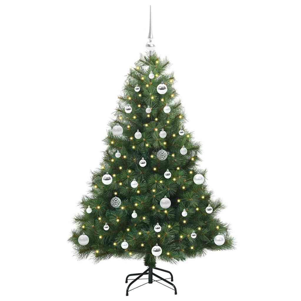 Sapin de Noël artificiel avec 150 LED Vert 150 cm PE et PVC - XIOS