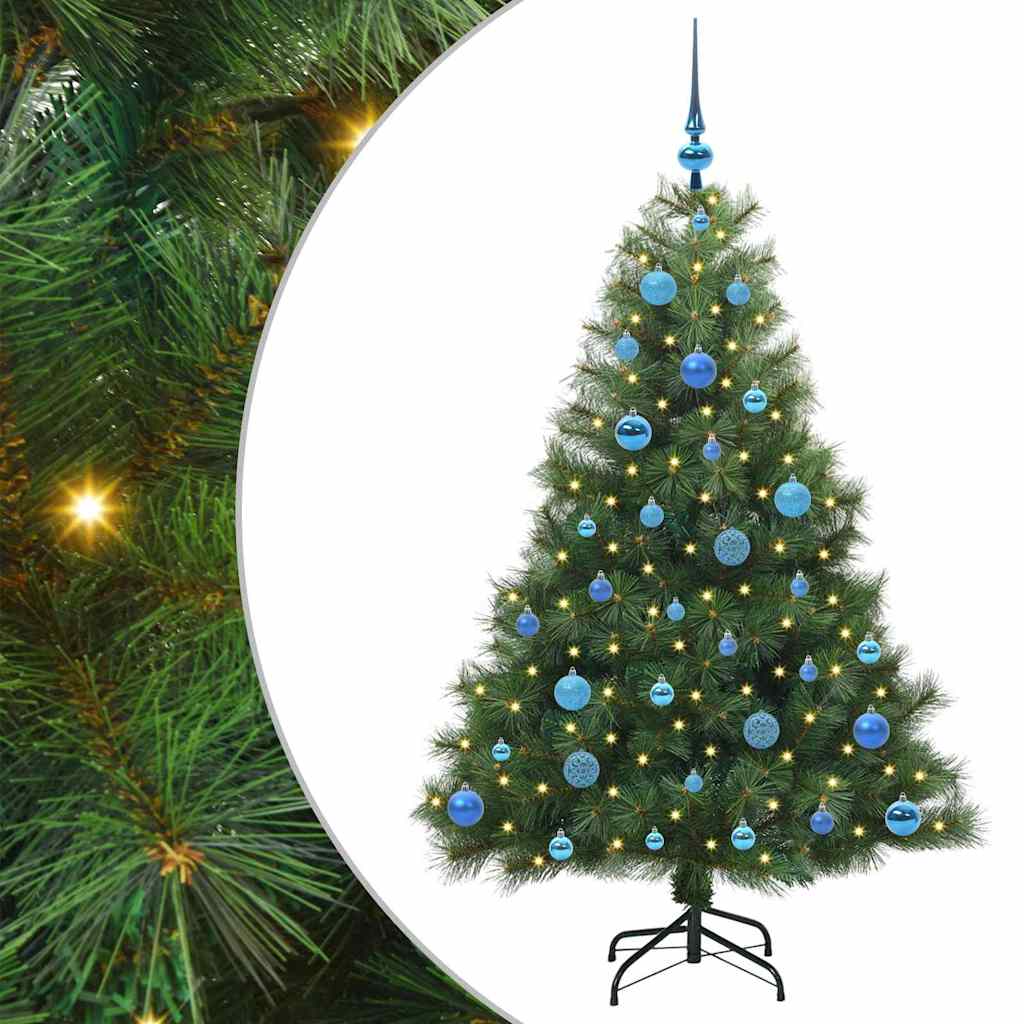 Sapin de Noël artificiel avec 150 LED Vert 150 cm PE et PVC - XIOS
