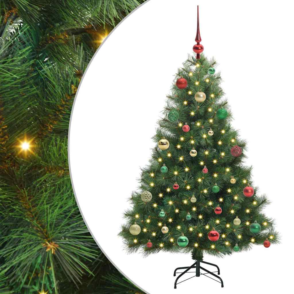 Sapin de Noël artificiel avec 150 LED Vert 150 cm PE et PVC - XIOS