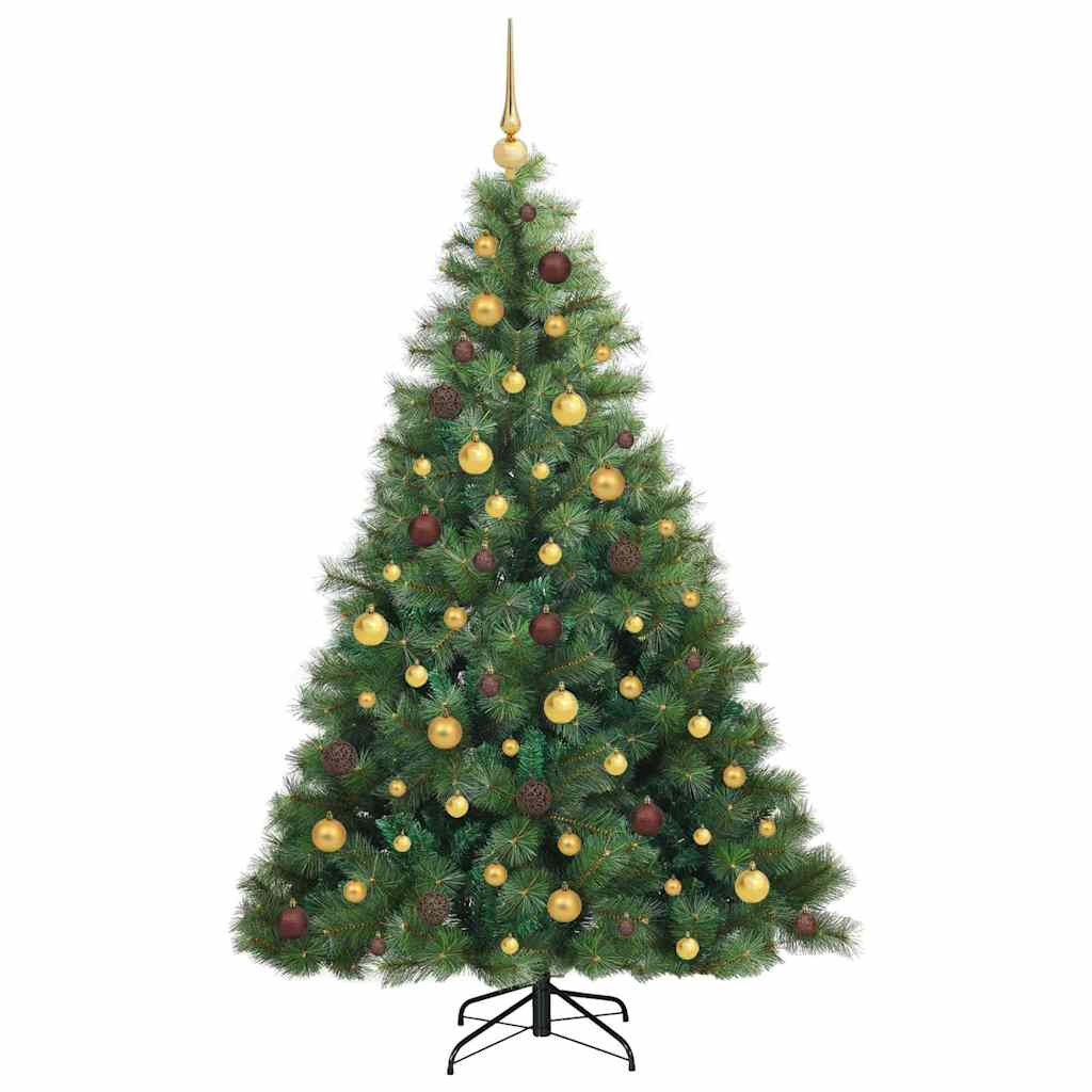 Sapin de Noël artificiel avec 300 LED Vert 180 cm PE et PVC