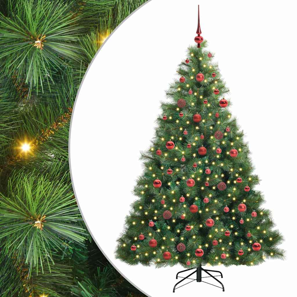 Sapin de Noël artificiel avec 300 LED Vert 180 cm PE et PVC - XIOS