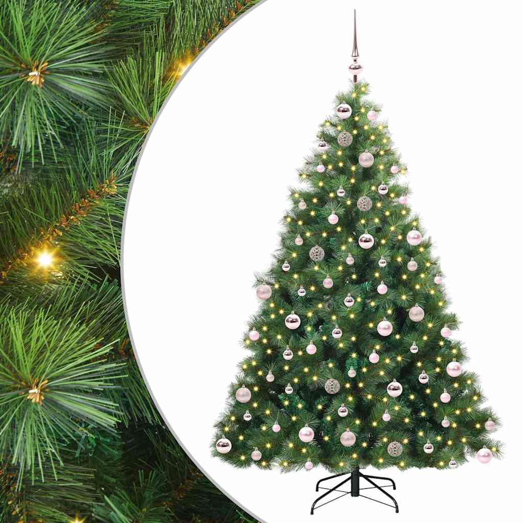 Sapin de Noël artificiel avec 300 LED Vert 180 cm PE et PVC - XIOS