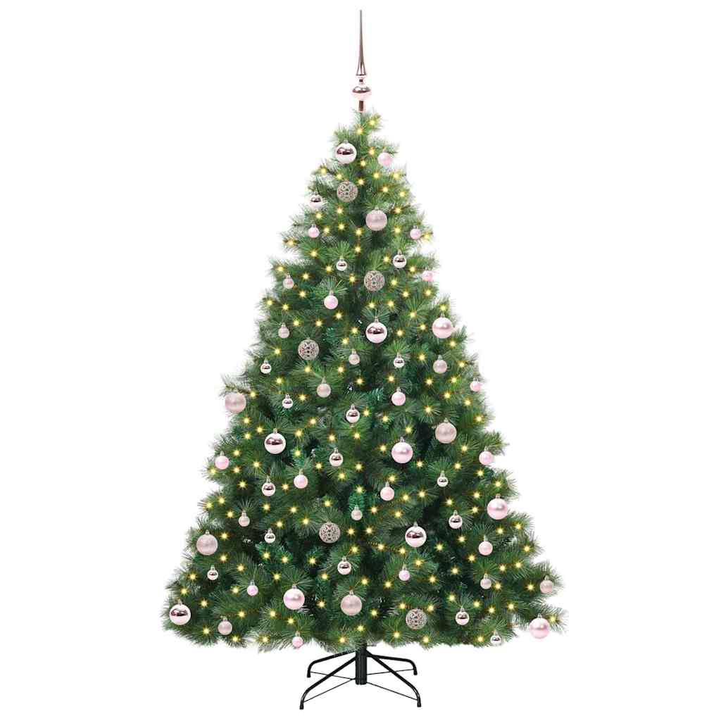 Sapin de Noël artificiel avec 300 LED Vert 180 cm PE et PVC - XIOS