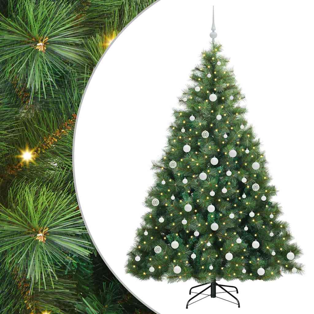 Sapin de Noël artificiel avec 300 LED Vert 180 cm PE et PVC - XIOS