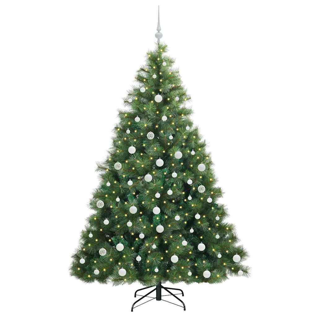Sapin de Noël artificiel avec 300 LED Vert 180 cm PE et PVC - XIOS