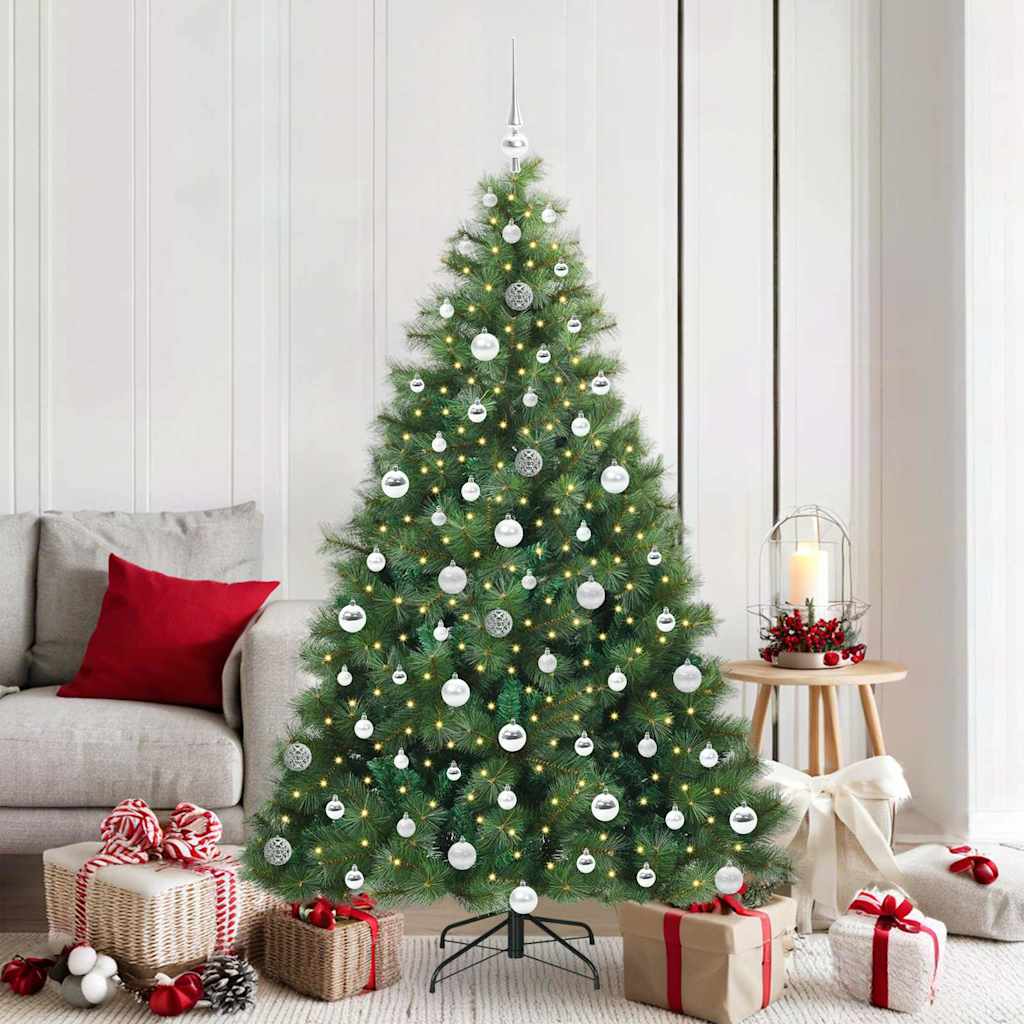 Sapin de Noël artificiel avec 300 LED Vert 180 cm PE et PVC - XIOS