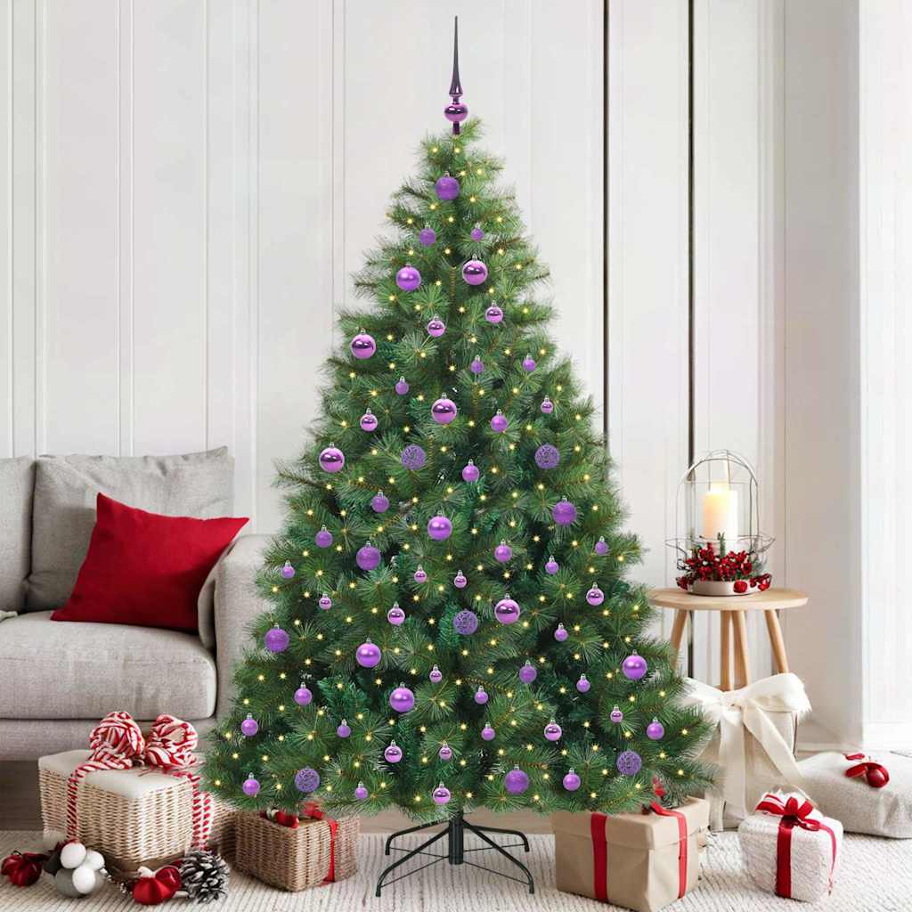 Sapin de Noël artificiel avec 300 LED Vert 180 cm PE et PVC - XIOS