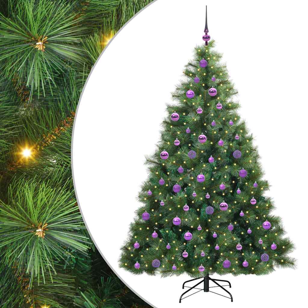 Sapin de Noël artificiel avec 300 LED Vert 180 cm PE et PVC - XIOS