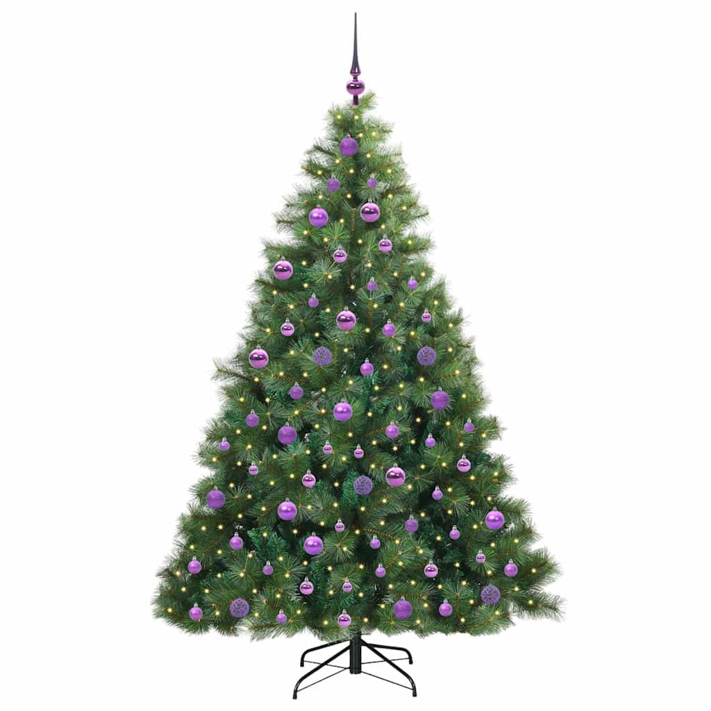 Sapin de Noël artificiel avec 300 LED Vert 180 cm PE et PVC - XIOS