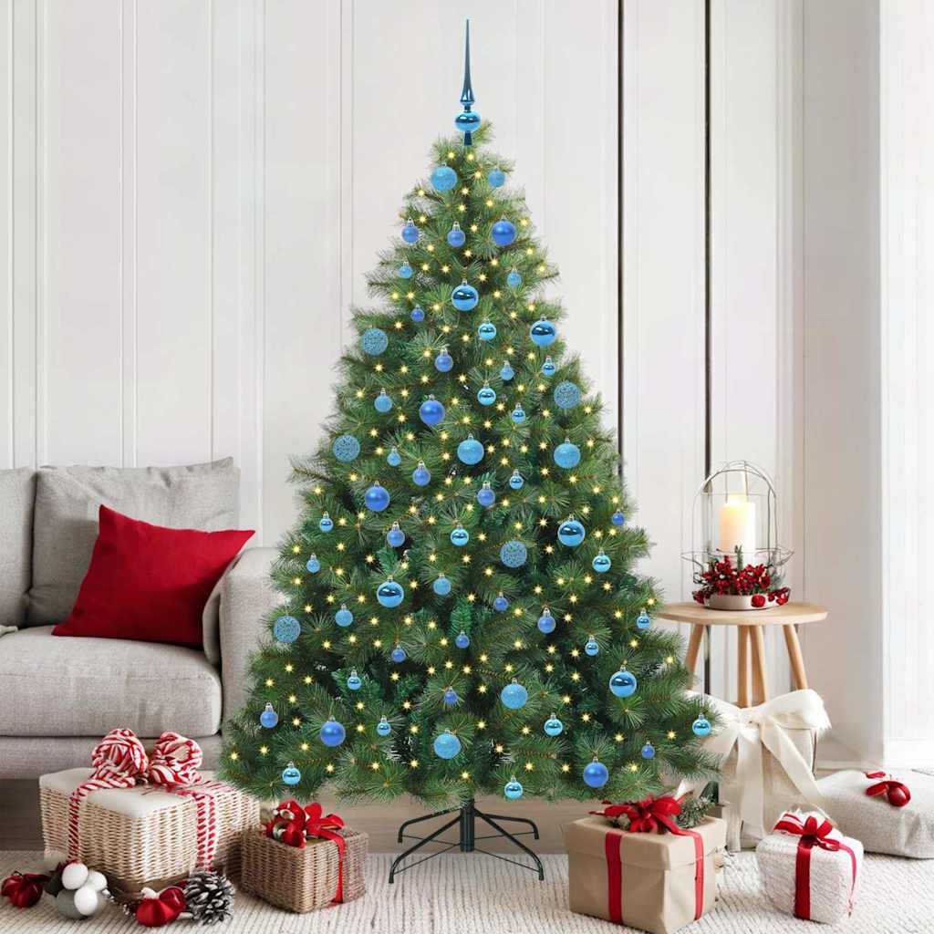 Sapin de Noël artificiel avec 300 LED Vert 180 cm PE et PVC - XIOS