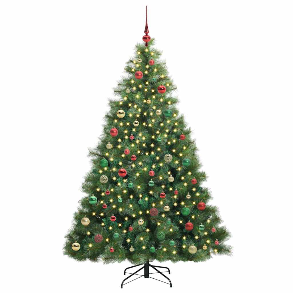 Sapin de Noël artificiel avec 300 LED Vert 180 cm PE et PVC - XIOS
