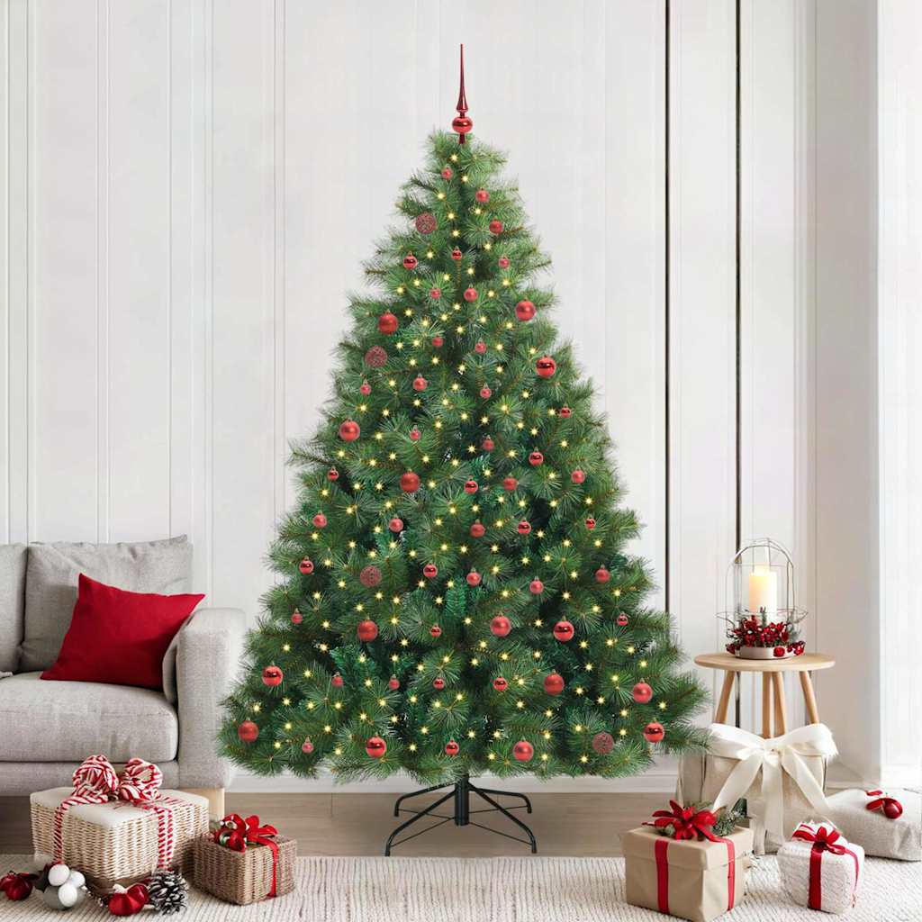 Sapin de Noël artificiel avec 300 LED Vert 210 cm PE et PVC - XIOS