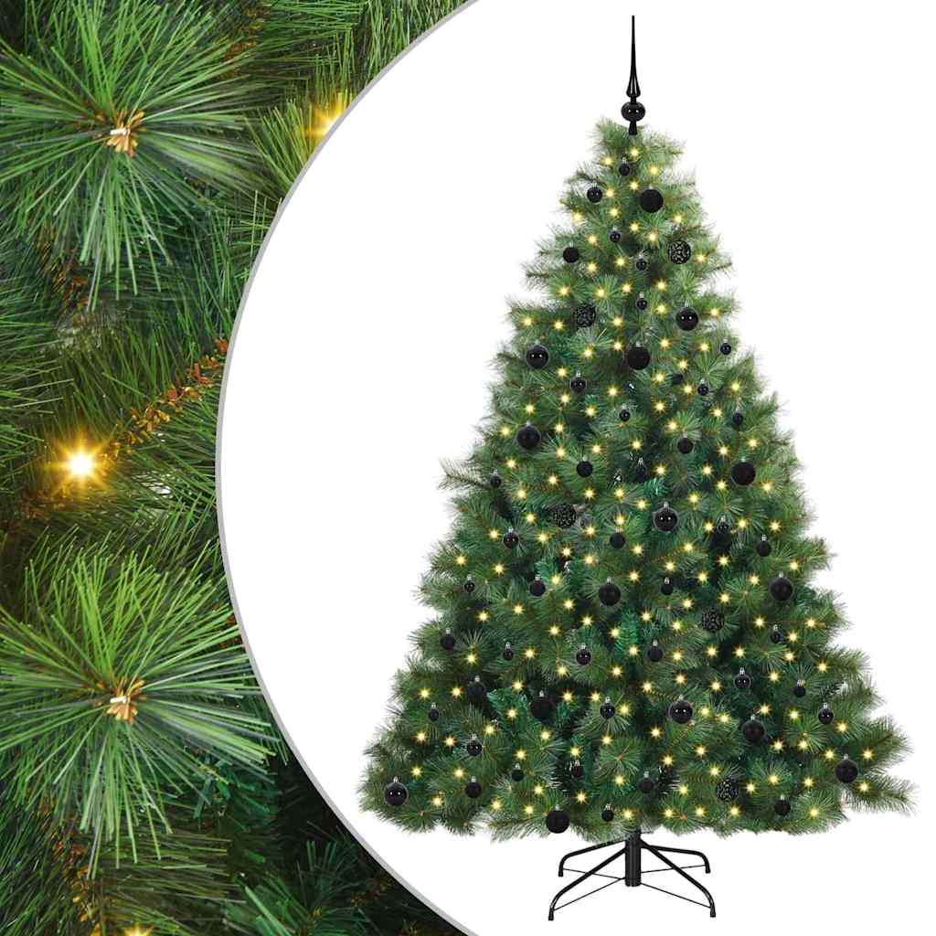 Sapin de Noël artificiel avec 300 LED Vert 210 cm PE et PVC - XIOS