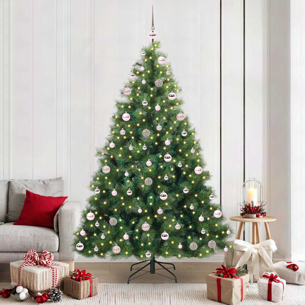 Sapin de Noël artificiel avec 300 LED Vert 210 cm PE et PVC - XIOS