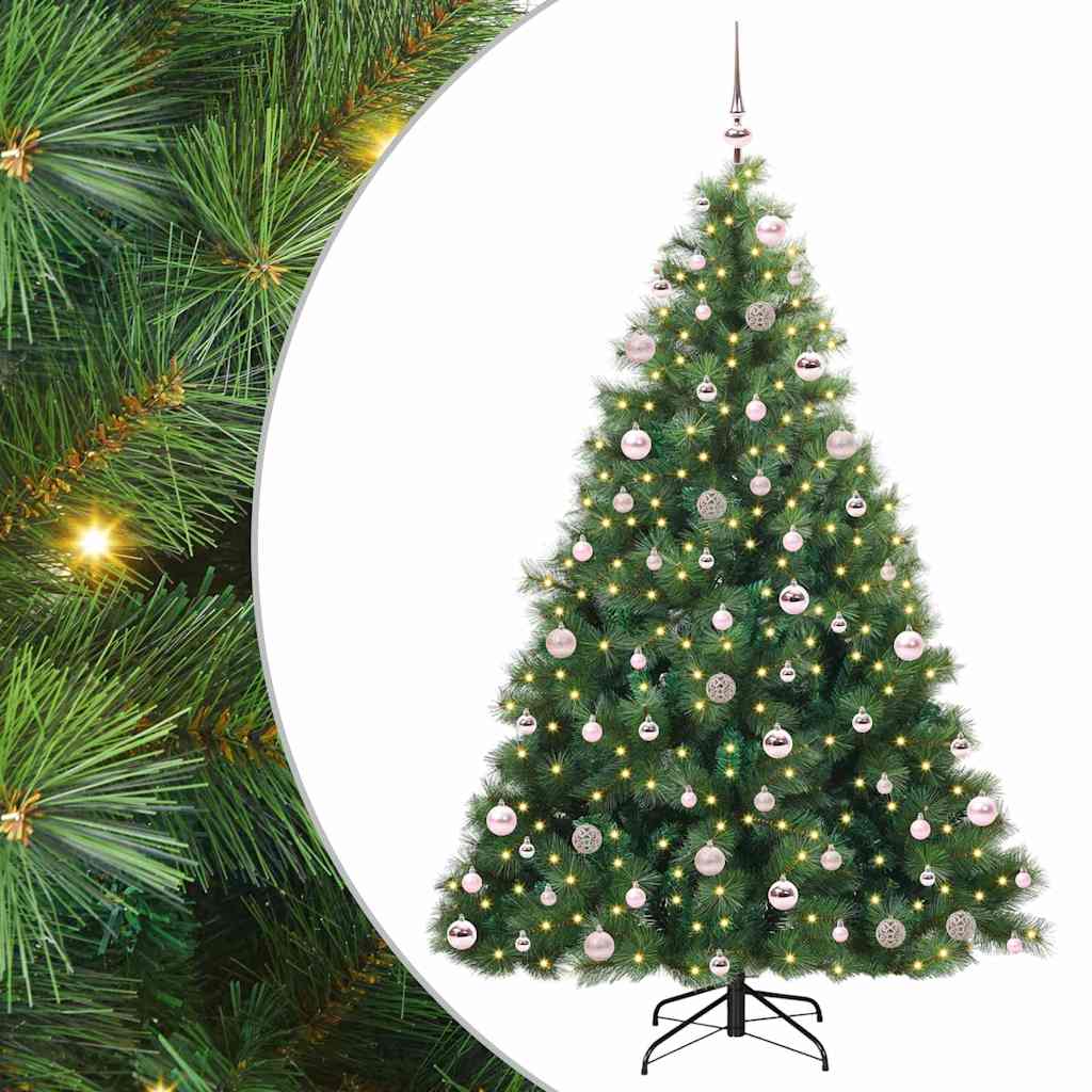 Sapin de Noël artificiel avec 300 LED Vert 210 cm PE et PVC - XIOS