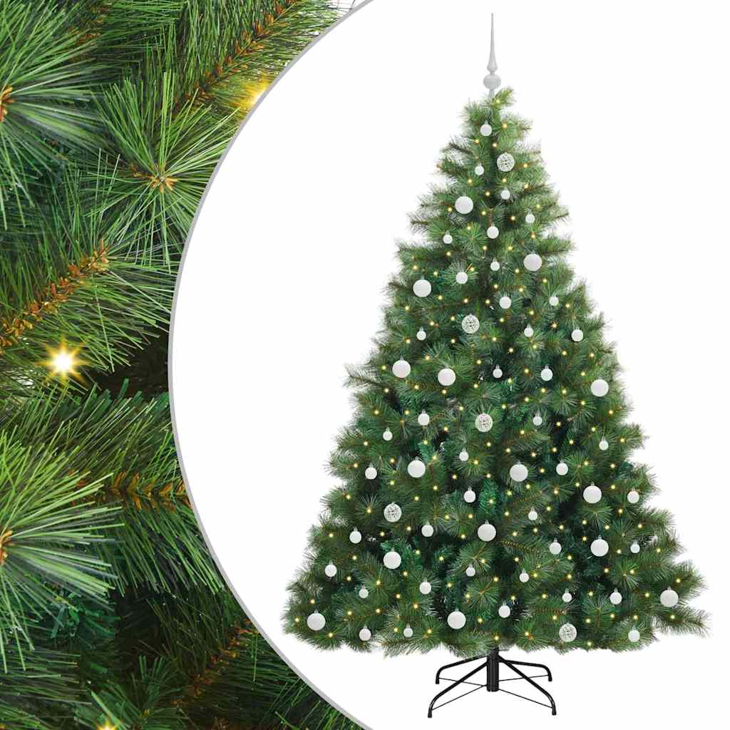 Sapin de Noël artificiel avec 300 LED Vert 210 cm PE et PVC - XIOS
