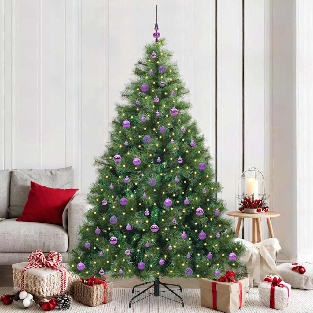 Sapin de Noël artificiel avec 300 LED Vert 210 cm PE et PVC - XIOS