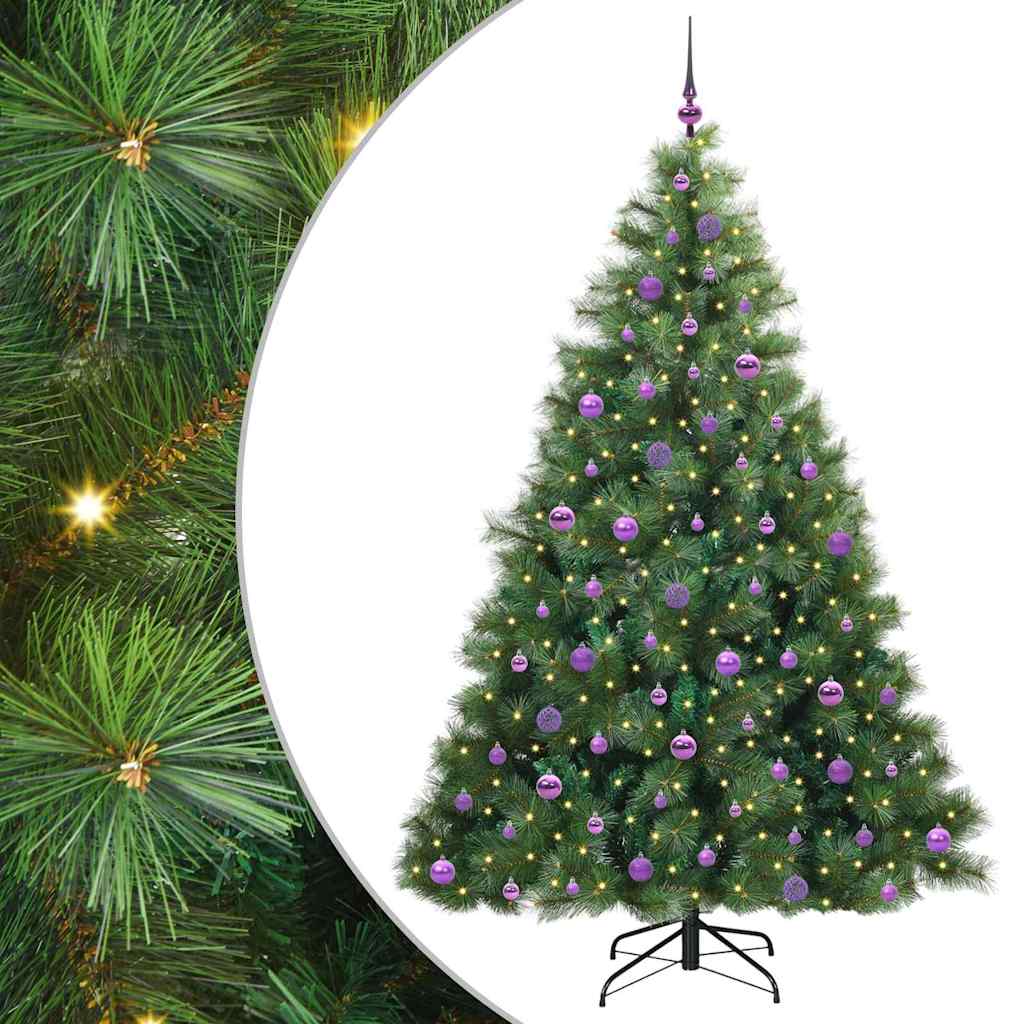 Sapin de Noël artificiel avec 300 LED Vert 210 cm PE et PVC - XIOS