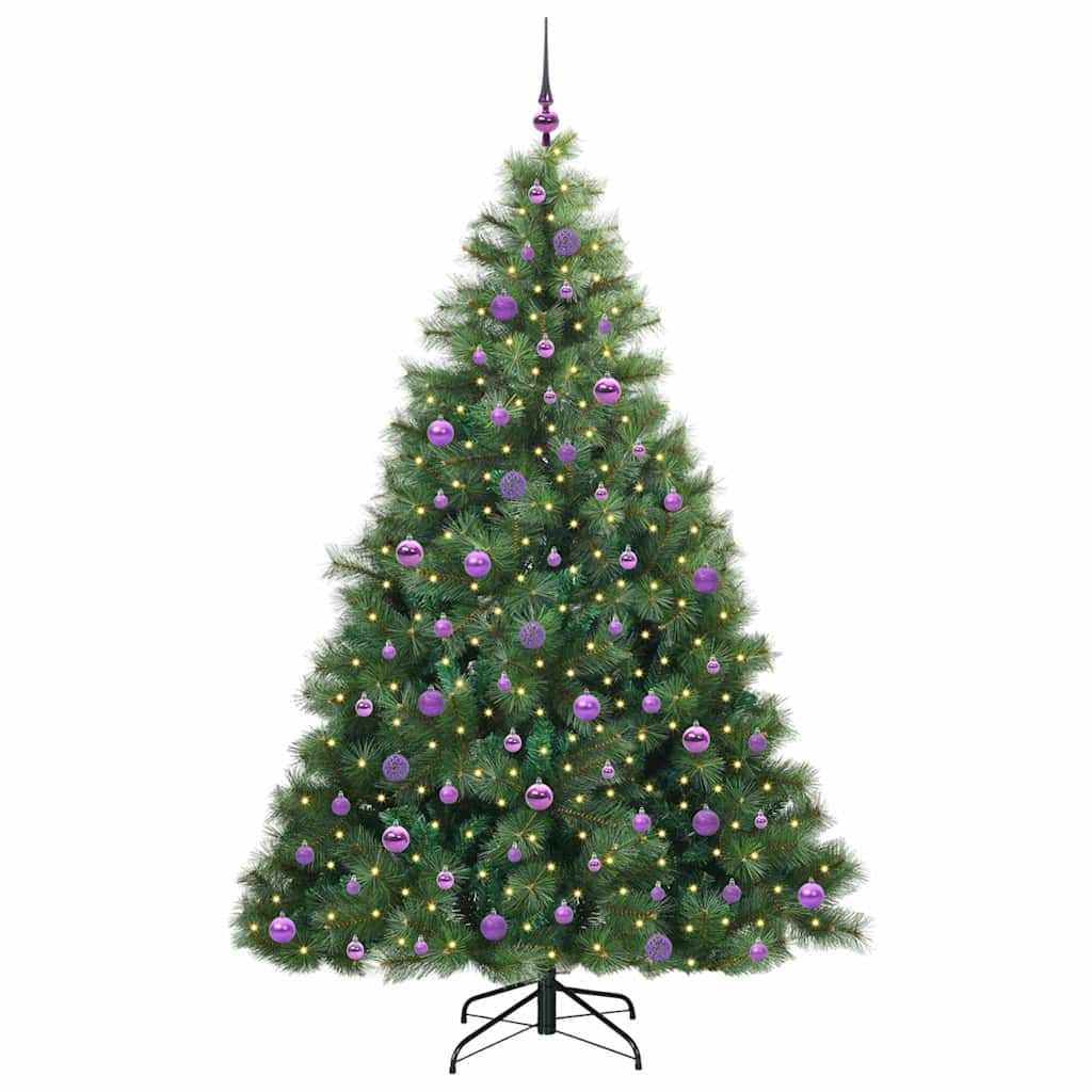 Sapin de Noël artificiel avec 300 LED Vert 210 cm PE et PVC - XIOS