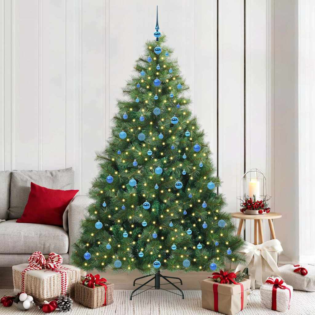 Sapin de Noël artificiel avec 300 LED Vert 210 cm PE et PVC - XIOS