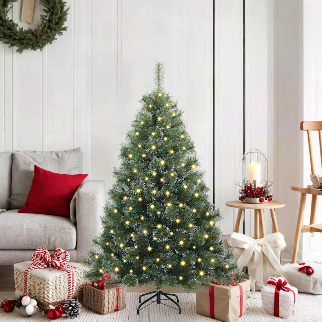 Sapin de Noël artificiel avec 150 LED Vert 120 cm PE et PVC - XIOS