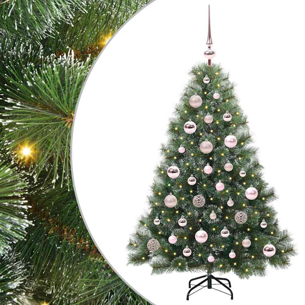 Sapin de Noël artificiel avec 150 LED Vert 120 cm PE et PVC - XIOS