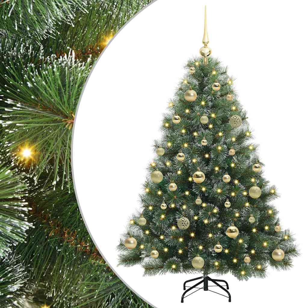 Sapin de Noël artificiel avec 150 LED Vert 120 cm PE et PVC - XIOS