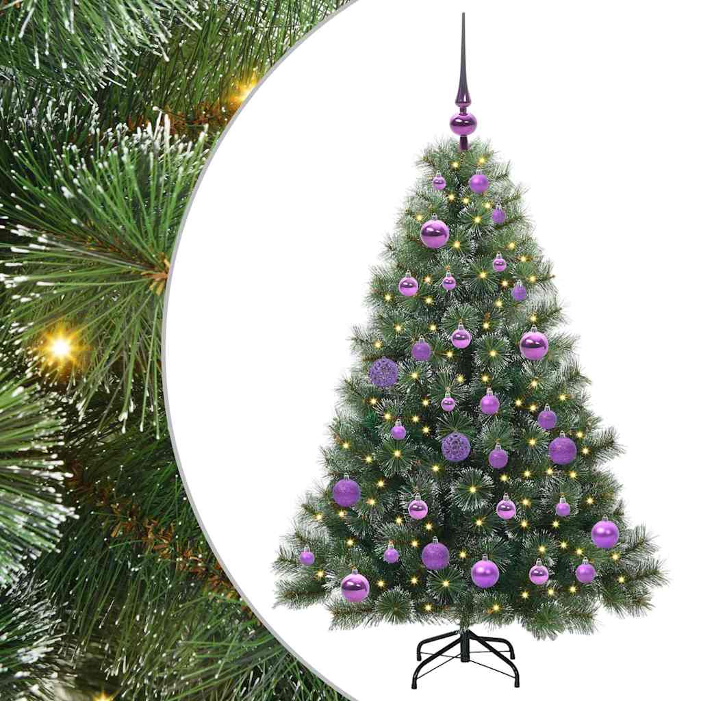 Sapin de Noël artificiel avec 150 LED Vert 120 cm PE et PVC - XIOS