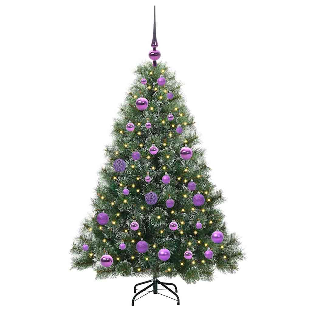 Sapin de Noël artificiel avec 150 LED Vert 120 cm PE et PVC - XIOS