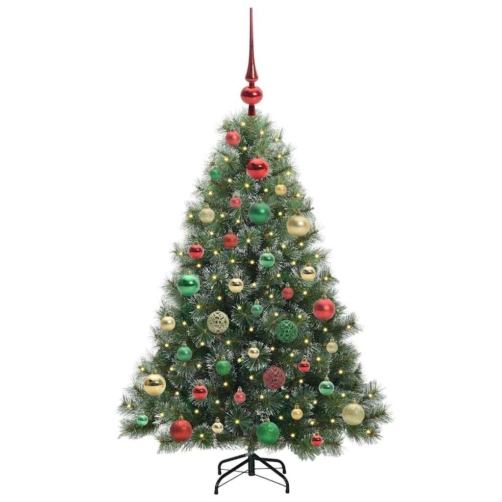 Sapin de Noël artificiel avec 150 LED Vert 120 cm PE et PVC - XIOS