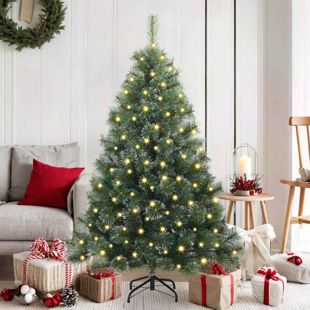 Sapin de Noël artificiel avec 150 LED Vert 150 cm PE et PVC - XIOS