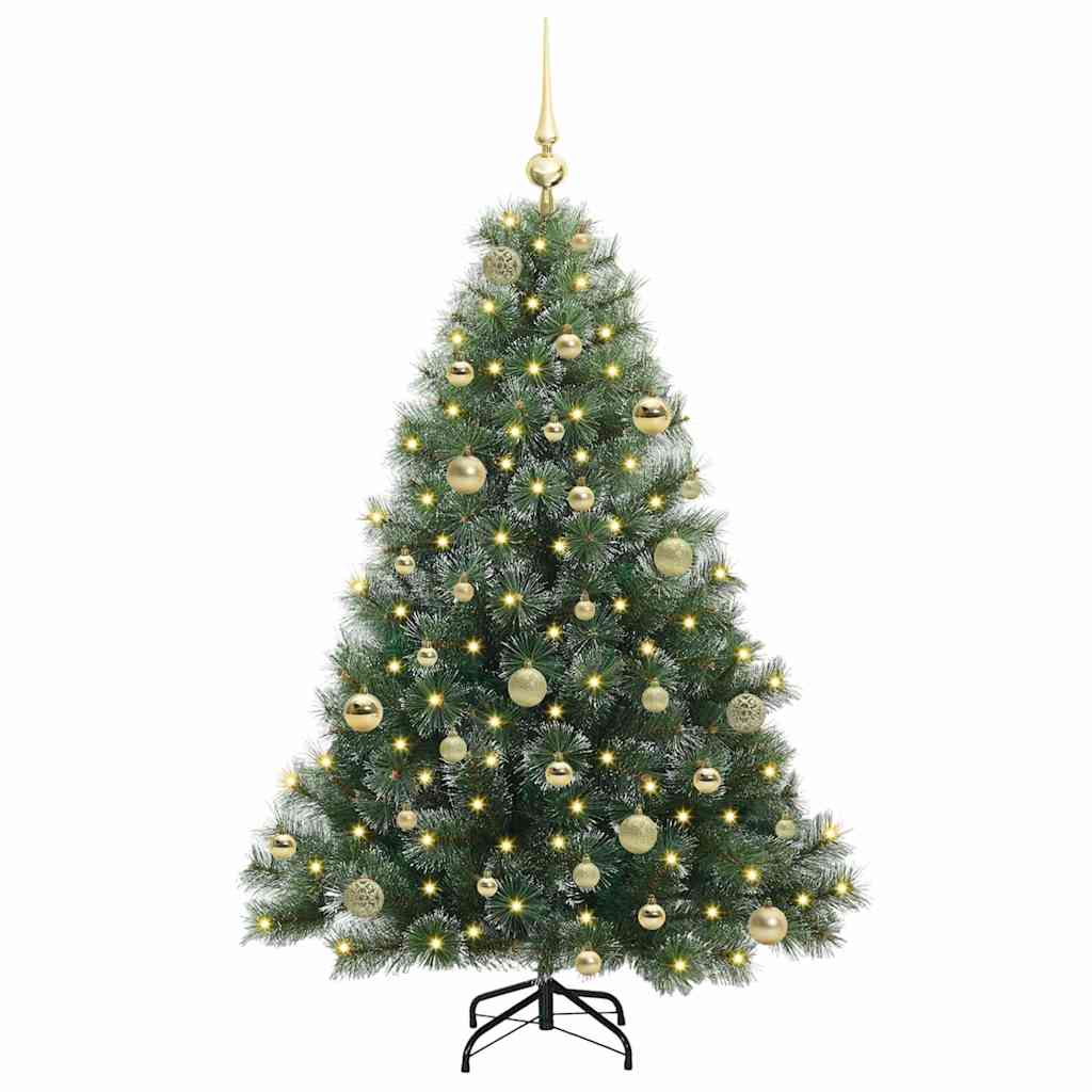 Sapin de Noël artificiel avec 150 LED Vert 150 cm PE et PVC - XIOS