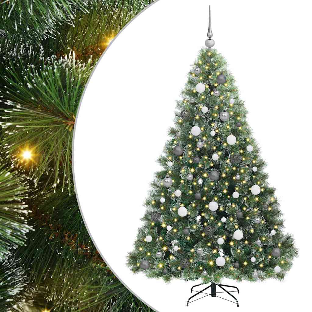 Sapin de Noël artificiel avec 300 LED Vert 180 cm PE et PVC - XIOS