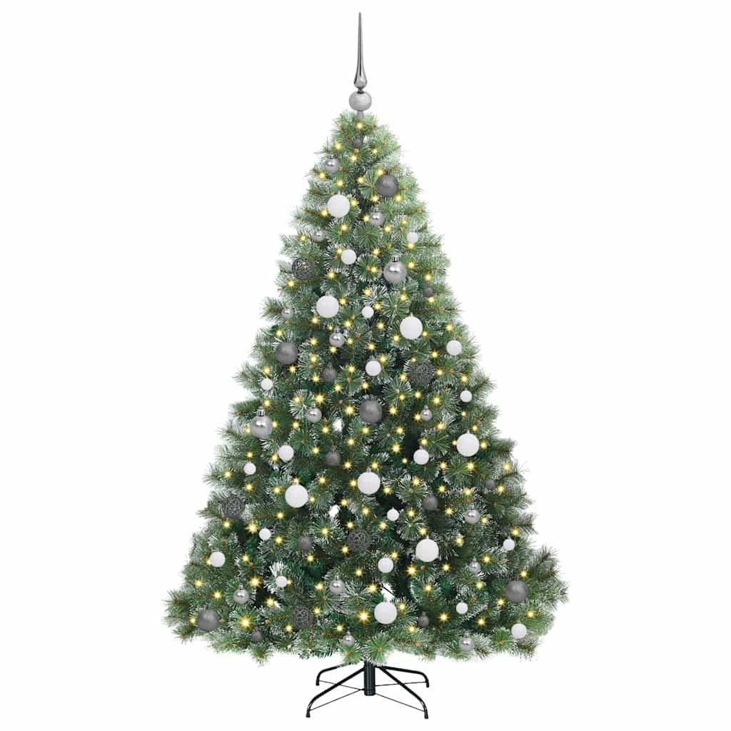 Sapin de Noël artificiel avec 300 LED Vert 180 cm PE et PVC - XIOS