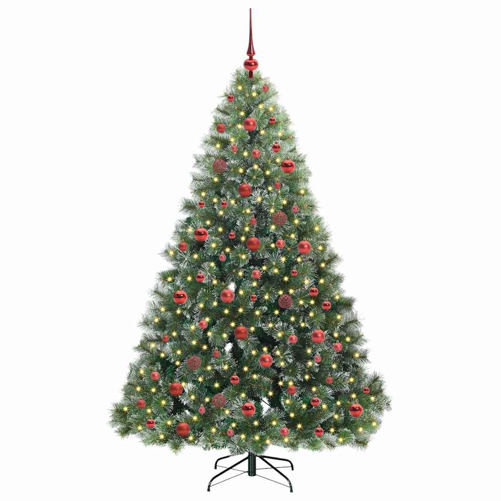 Sapin de Noël artificiel avec 300 LED Vert 180 cm PE et PVC - XIOS