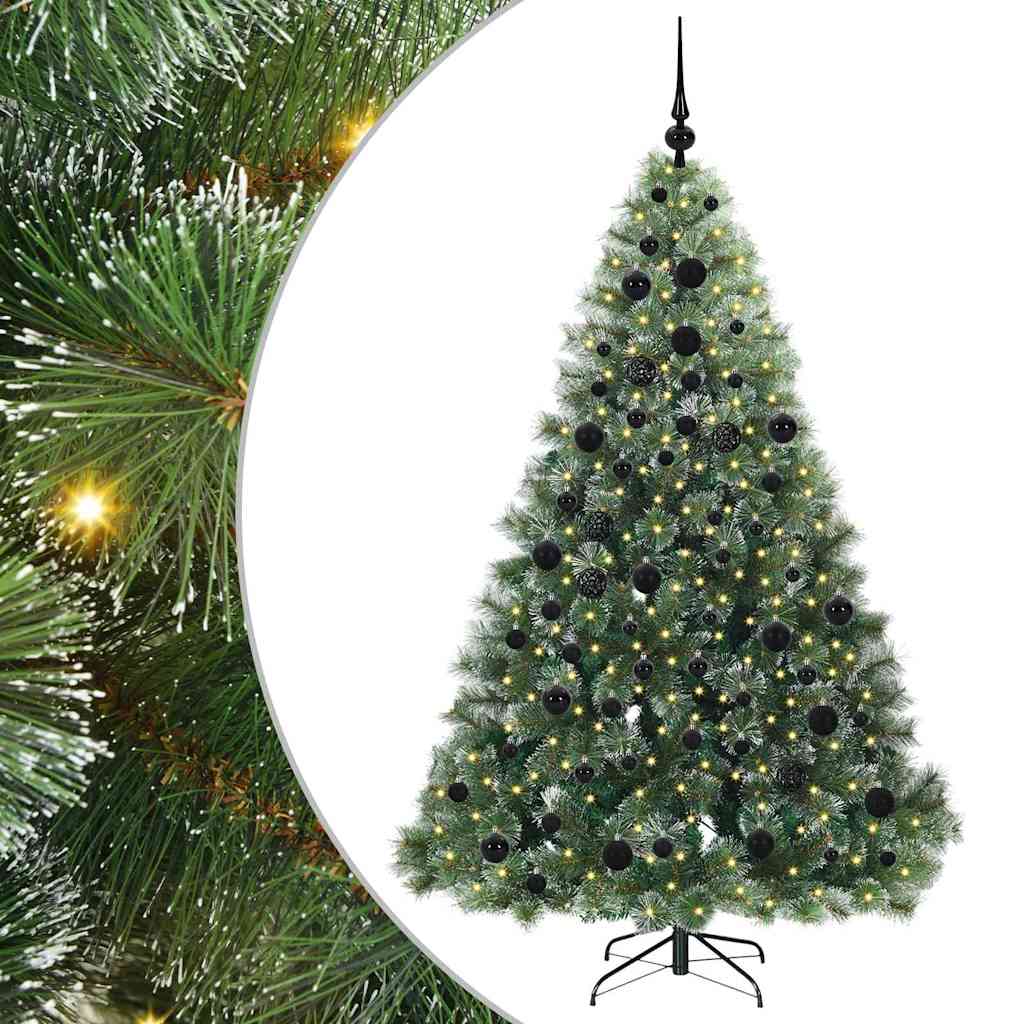 Sapin de Noël artificiel avec 300 LED Vert 180 cm PE et PVC - XIOS
