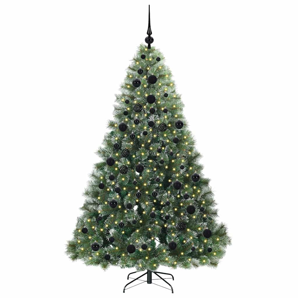 Sapin de Noël artificiel avec 300 LED Vert 180 cm PE et PVC - XIOS