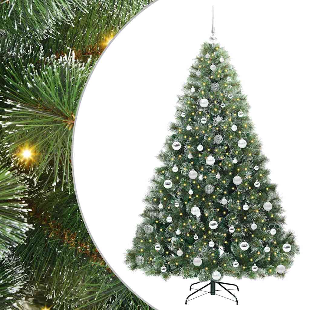 Sapin de Noël artificiel avec 300 LED Vert 180 cm PE et PVC - XIOS