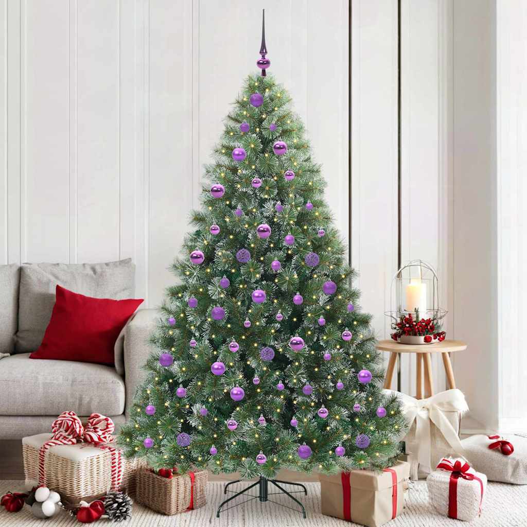 Sapin de Noël artificiel avec 300 LED Vert 180 cm PE et PVC - XIOS