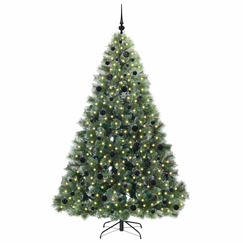 Sapin de Noël artificiel avec 300 LED Vert 210 cm PE et PVC - XIOS