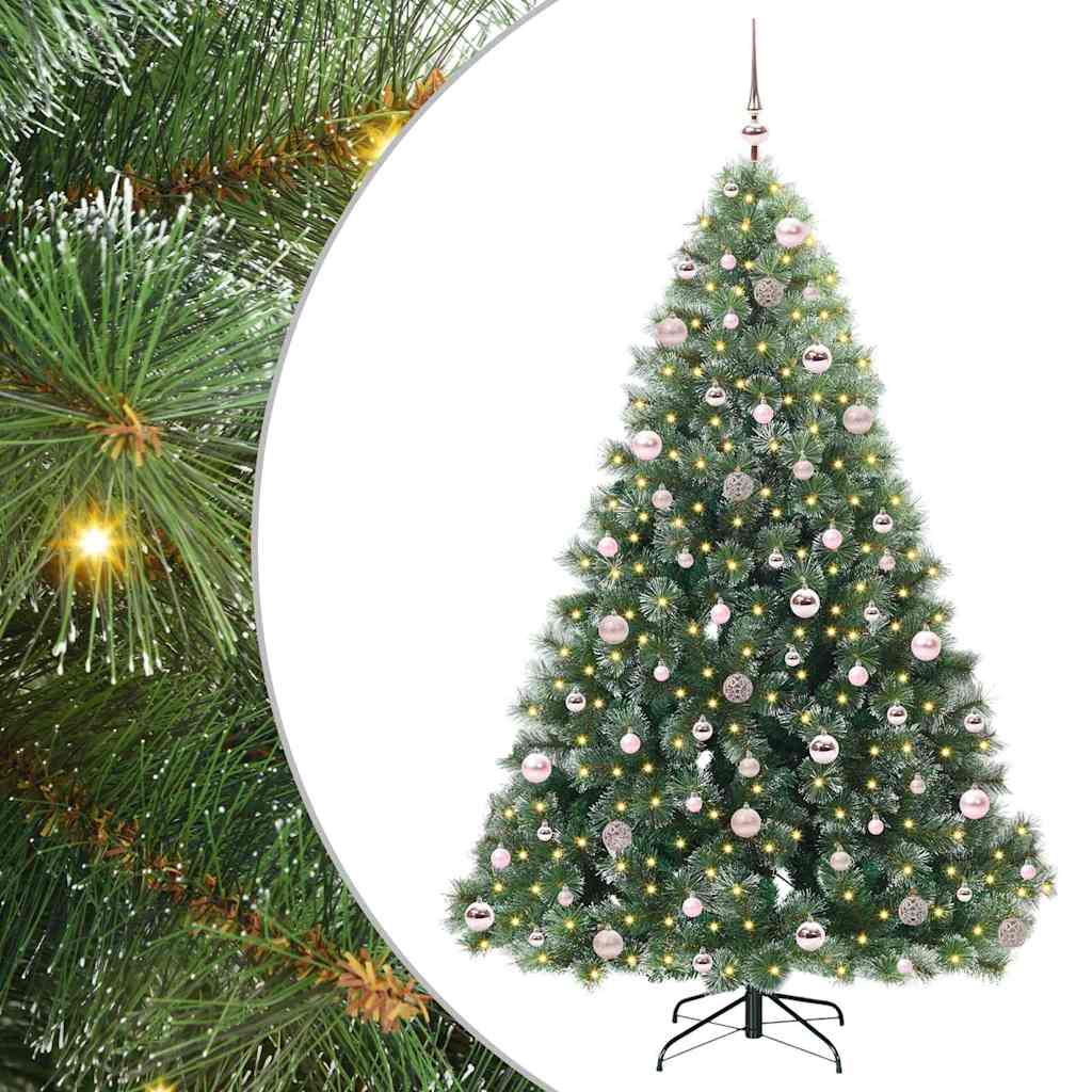 Sapin de Noël artificiel avec 300 LED Vert 210 cm PE et PVC - XIOS